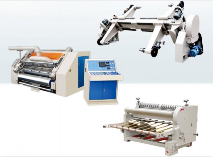 semi-automatic single facer corrugated line
