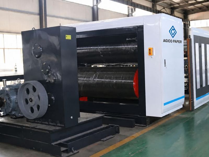 corrugated double facer drive system