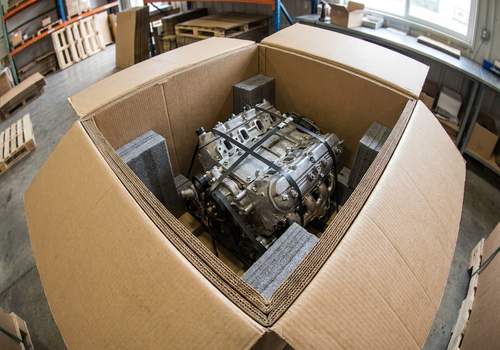 7-ply corrugated packaging for automotive parts
