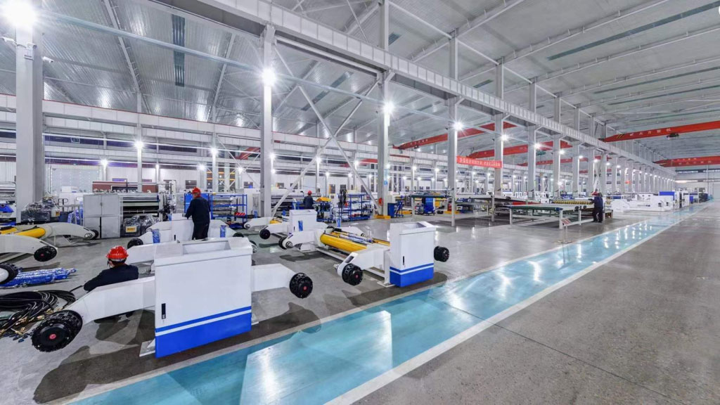 Corrugated machinery production workshop