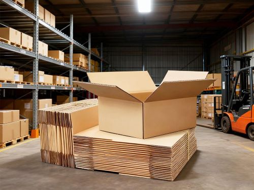 Corrugated boxes for logistics and transportation packaging