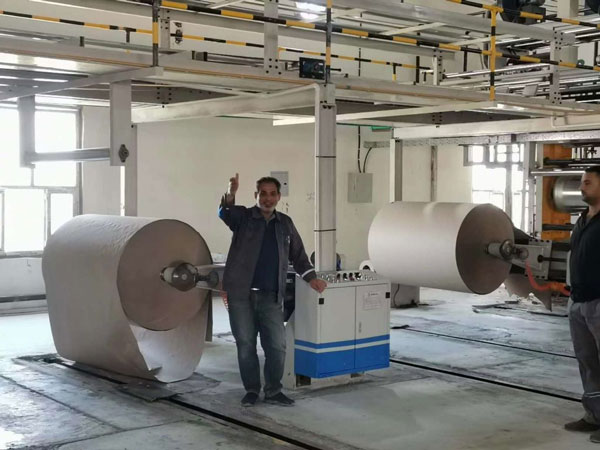 Corrugated machinery installation supplied to Iraq.
