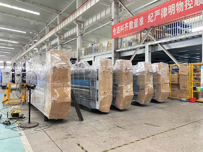 Corrugator equipment ready for shipment