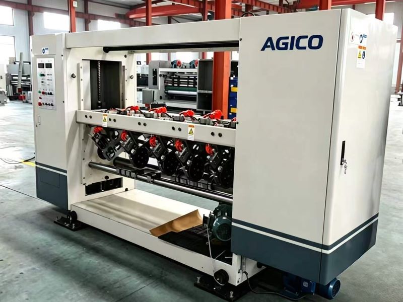 Electric adjustment thin blade slitter scorer