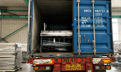 Equipment in shipping container