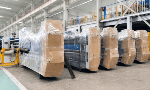 Equipment prepared for delivery