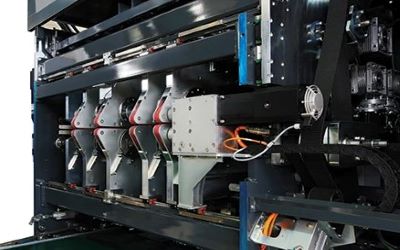 Computerized creasing and slotting unit on FFG line