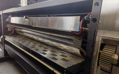 Flexo printing unit for corrugated box making machine