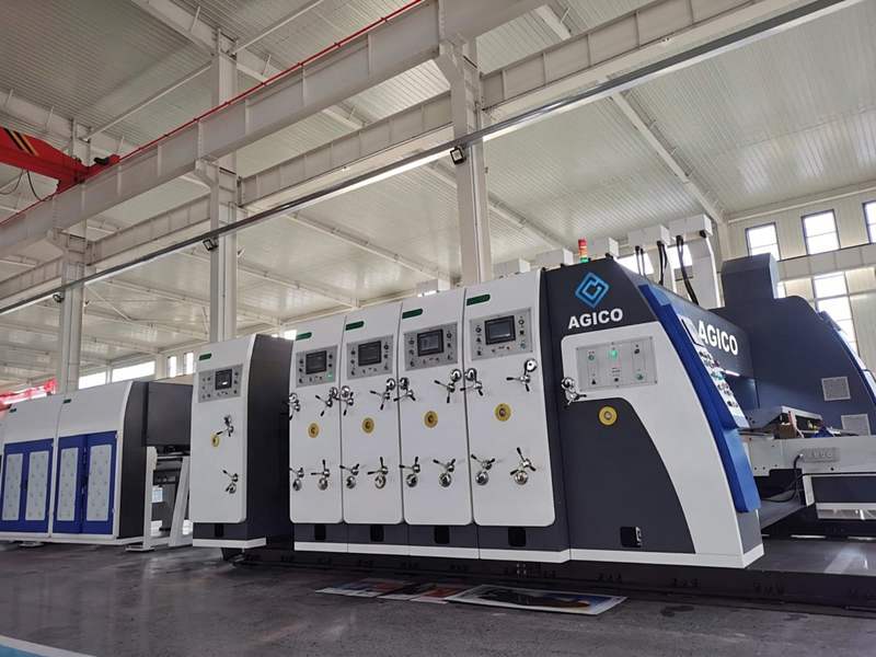 Flexo folder gluer for corrugated box production