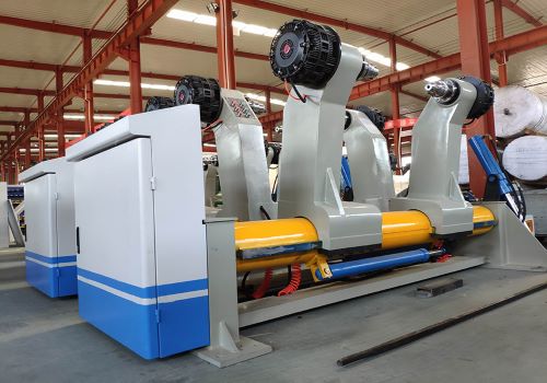 hydraulic shaftless mill roll stand for corrugator line