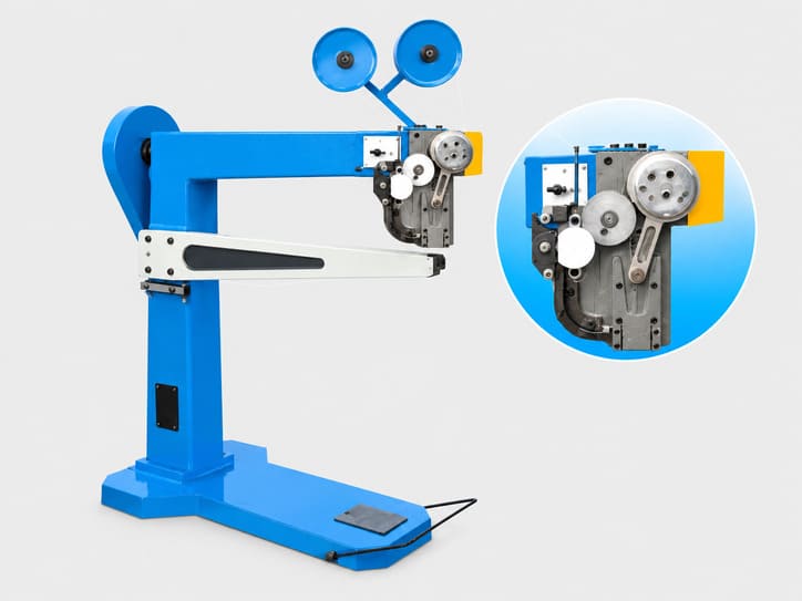 Pedal-operated stitcher machine intro