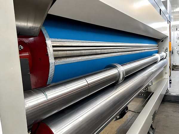 the printing unit prints the corrugated board