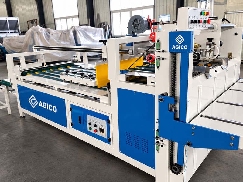 semi-automatic folder glue machine intro