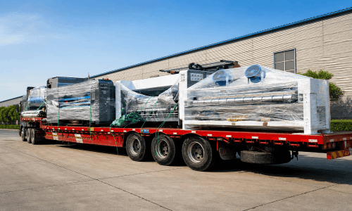 Truck transporting equipment